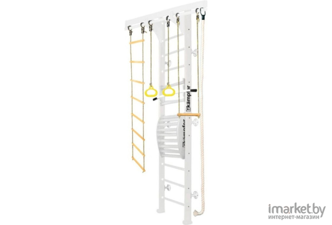 Детский спортивный комплекс Kampfer Wooden ladder Maxi Wall №6 3 м жемчужный/белый