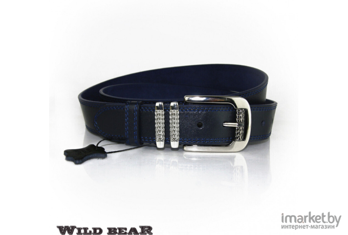 Ремень WILD BEAR RM-024m в кожаном чехле Dark Blue