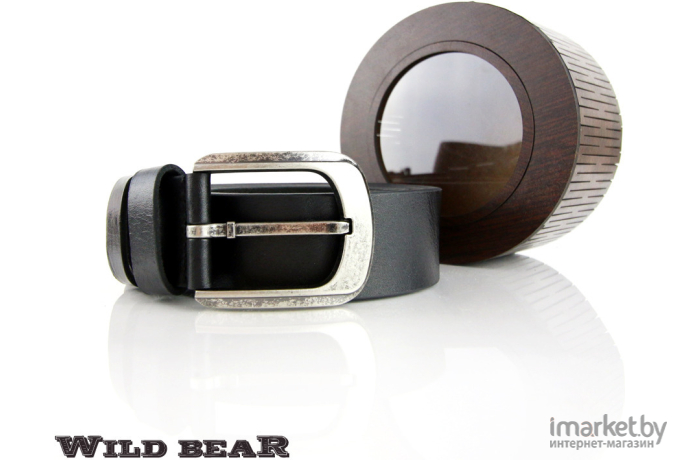 Ремень WILD BEAR RM-011f Premium в деревянном футляре Black