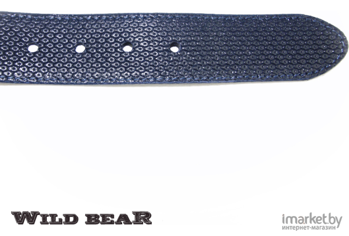 Ремень WILD BEAR RM-018f Premium в деревянном футляре Dark Blue