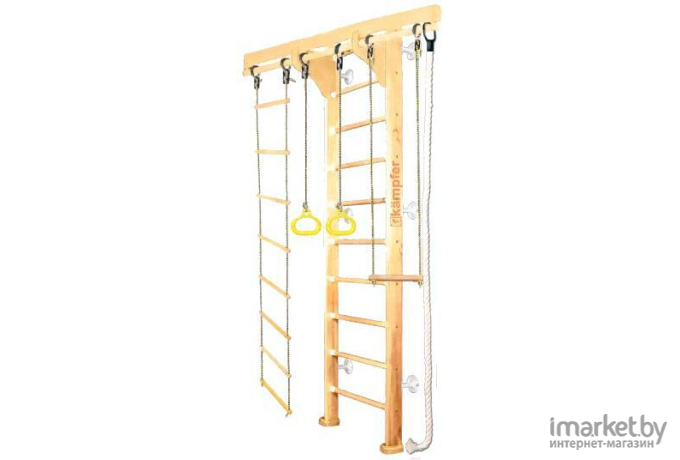 Детский спортивный комплекс Kampfer Wooden Ladder Wall №1 3 м натуральный/белый