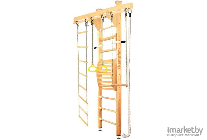 Детский спортивный комплекс Kampfer Wooden Ladder Wall №1 3 м натуральный/белый