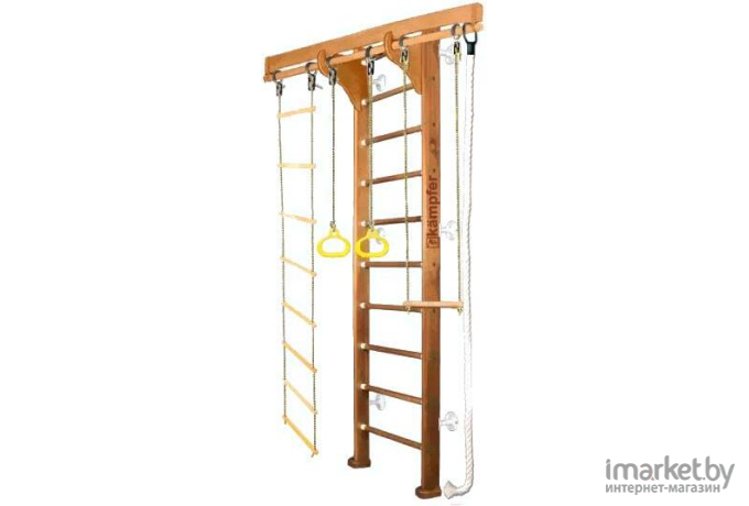 Детский спортивный комплекс Kampfer Wooden Ladder Wall №2 3 м ореховый/белый