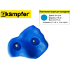 Аксессуары для спорткомплексов Kampfer Зацеп для скалодрома пластиковый k022 1 шт синий