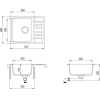 Кухонная мойка Aquasanita Notus SQ 102 222 AW graphite