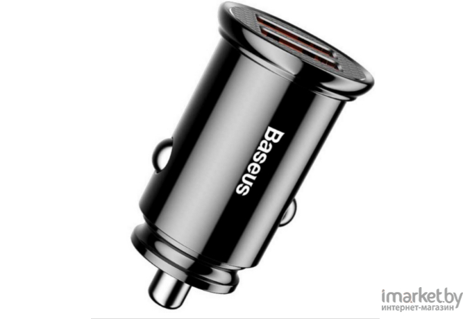 Автомобильное зарядное устройство Baseus CCALL-YD01 Circular Plastic Car Charger 2 USB 30W Black