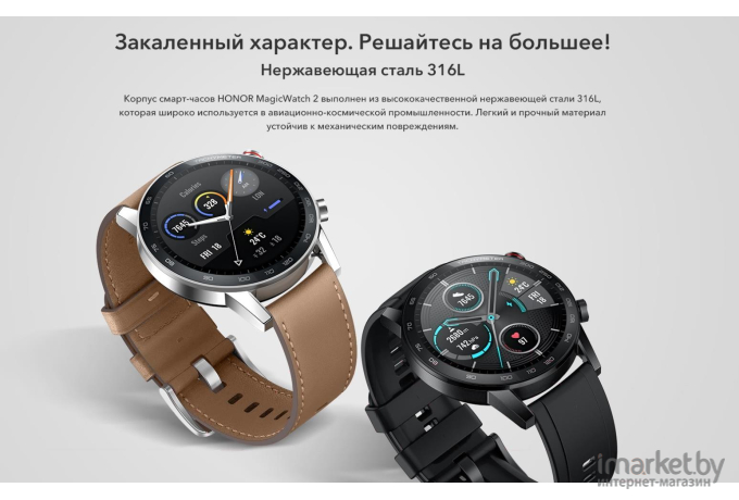 Умные часы и браслет Honor MagicWatch 2 MNS-B19 Charcoal Black