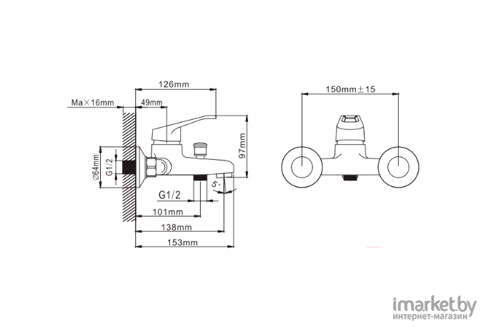 Смеситель Эверест Ф35 B30-028