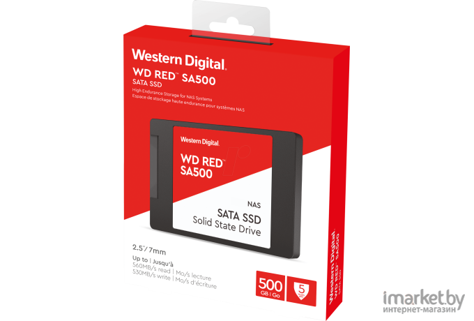 SSD диск WD SA500 NAS 3D 500ГБ