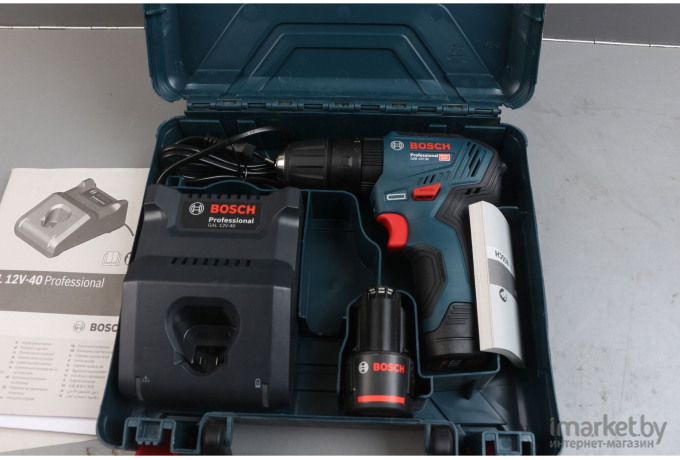 Дрель-шуруповерт Bosch GSB 12V-30 Professional с 2-мя АКБ, кейс (06019G9100)