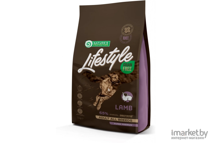 Корм для собак Natures Protection Lifestyle Grain Free Lamb 1.5 кг.