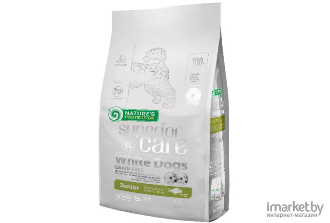 Корм для собак Natures Protection SC White Dogs Grain Free White Fish 1.5 кг