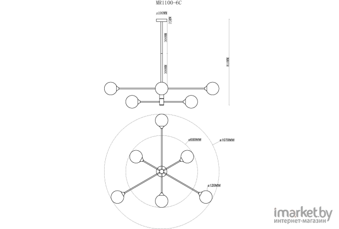 Стол обеденный Stool Group EAMES DSW D80 стеклянный