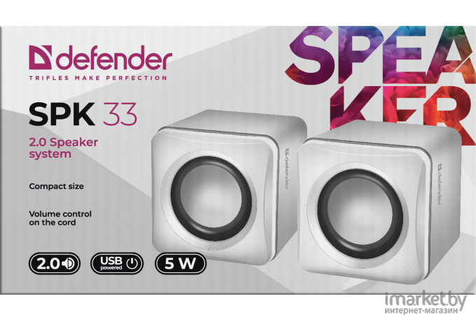 Мультимедиа акустика Defender SPK 33 White