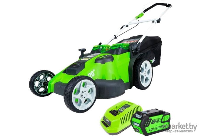 Газонокосилка Greenworks G40LM49DBK4 2500207VB