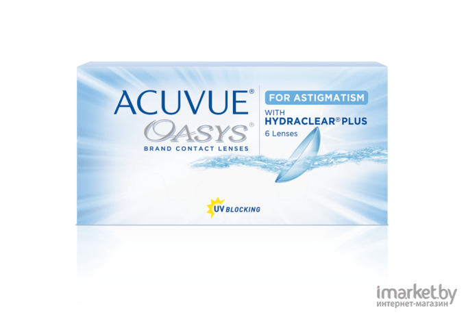 Контактная линза Acuvue Oasys for Astigmatism with Hydraclear Plus -5,75/-2,75/80