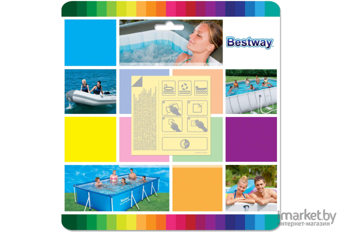 Набор самоклеящихся водостойких заплаток Bestway 62091 10 шт