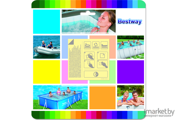 Набор самоклеящихся водостойких заплаток Bestway 62091 10 шт