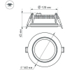 Светодиодный декор Arlight LT-R160WH 12W Day 120deg White