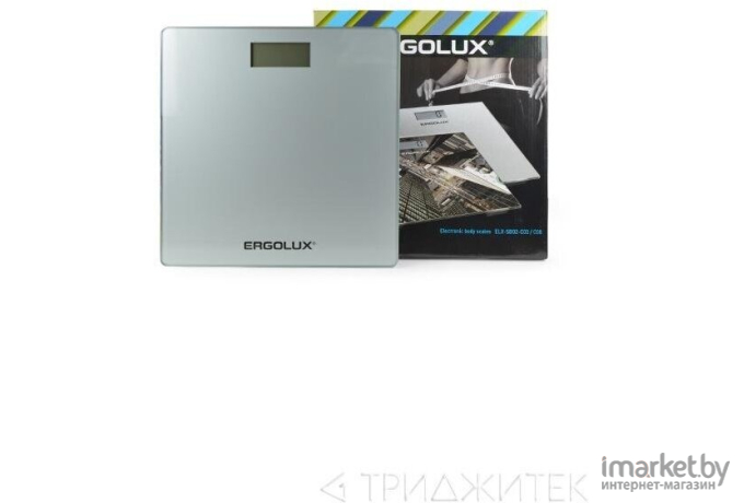 Кухонные весы Ergolux ELX-SB02-C03 серые металлик