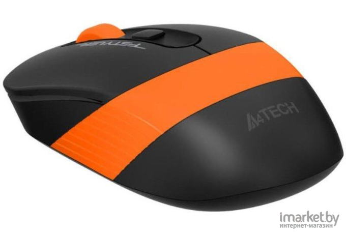 Мышь A4Tech Fstyler FG10 черный/оранжевый
