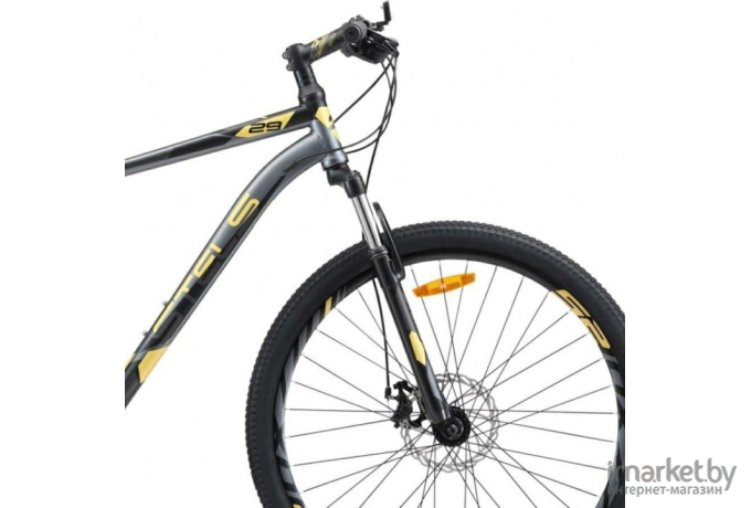 Велосипед Stels Navigator-910 MD 29 V010 рама 16.5 дюймов черный/золотой [LU091696,LU083840]