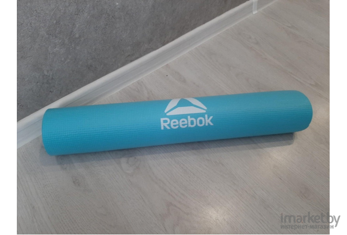 Коврик для йоги и фитнеса Reebok RAMT-11024BLL голубой