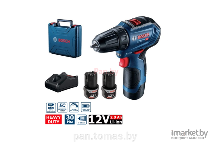 Электроотвертка и шуруповёрт Bosch GSR 12V-30 0.601.9G9.002 без акб и азу