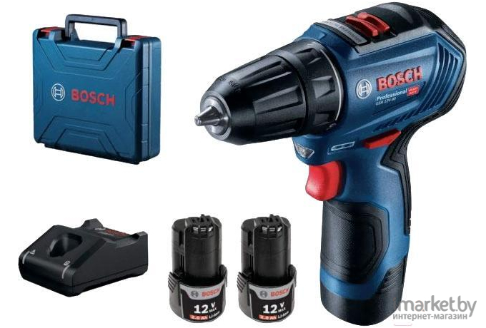 Электроотвертка и шуруповёрт Bosch GSR 12V-30 0.601.9G9.002 без акб и азу