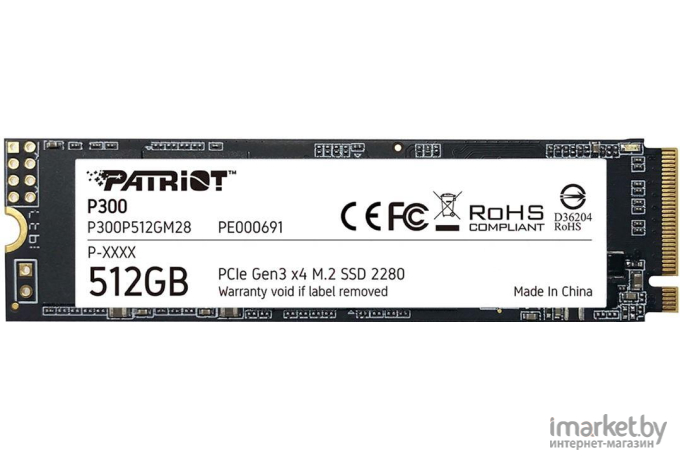 SSD диск Patriot M.2 512Gb P300 (P300P512GM28)