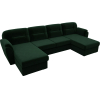 П-образный диван Лига Диванов Бостон велюр зеленый (100547)