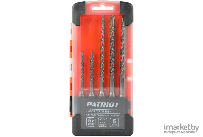 Оснастка Patriot SDS Plus 5 шт