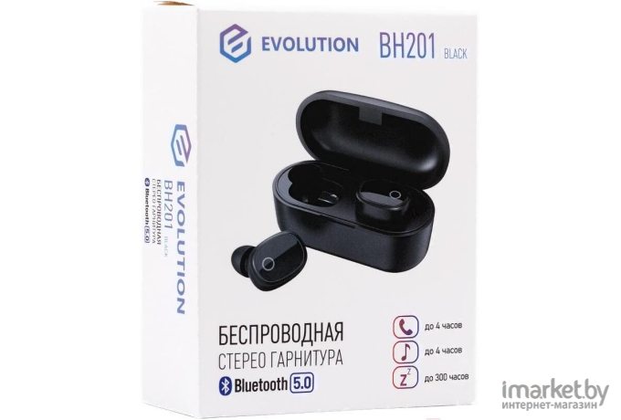 Наушники и гарнитуры Evolution BH201 Black