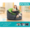 Надувная мебель Intex Empire Chair 66581 +ремкомплект зеленый