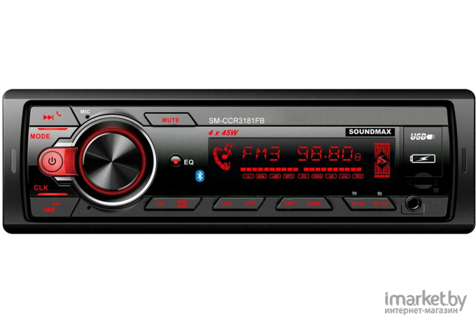 Автомагнитола Soundmax SM-CCR3181FB черный