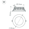 Встраиваемый точечный светильник Arlight LTD-105WH-FROST-9W  110deg Warm White