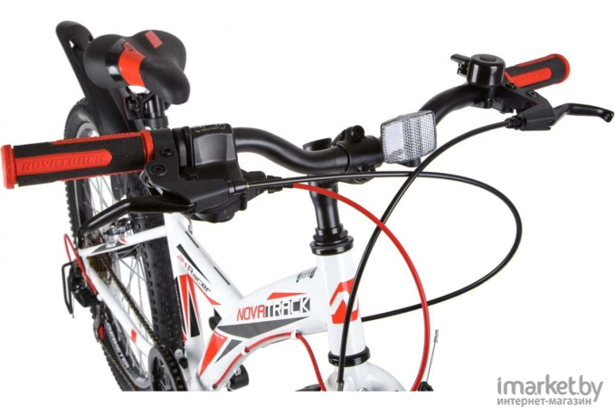 Велосипед Novatrack Racer 24 рама 12 дюймов белый [24SH6V.RACER.12WT20]