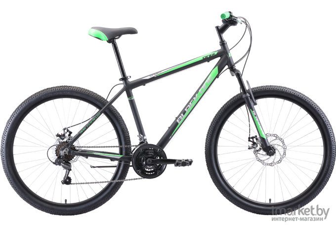 Велосипед Black One Onix 27.5 D Alloy рама 18 дюймов 2020 черный/зеленый/серый