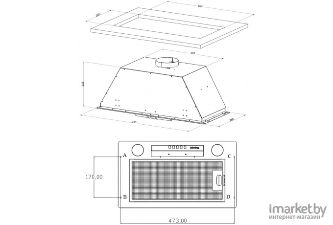 Вытяжка Korting KHI 6631 RB