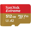 Карта памяти SanDisk microSD 512Gb Class10 Extreme + adapter