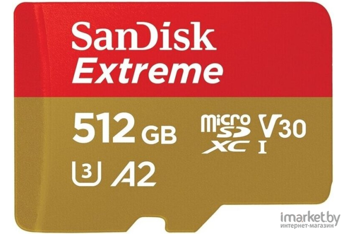 Карта памяти SanDisk microSD 512Gb Class10 Extreme + adapter