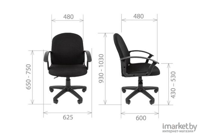 Офисное кресло CHAIRMAN Стандарт СТ-81 С-3 черный