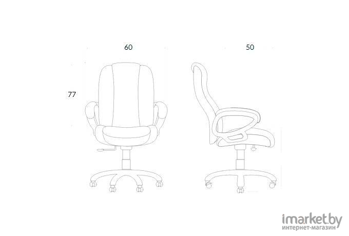 Офисное кресло King Style KP 11 экокожа черный