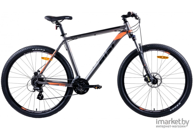 Велосипед AIST Slide 1.0 27.5 рама 16 дюймов серый/оранжевый