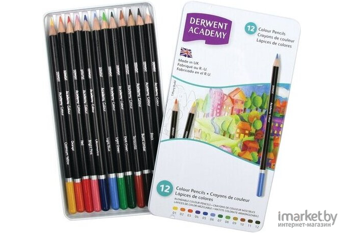 Товары для творчества Derwent Academy Colour 12 цветов