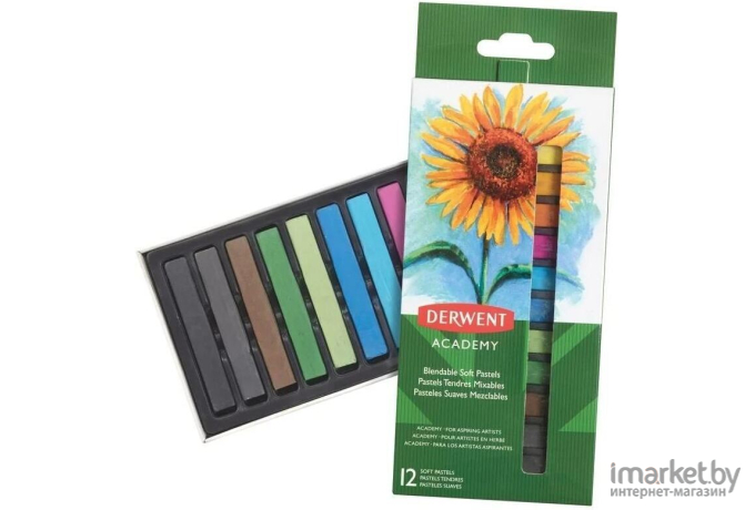 Товары для творчества Derwent Academy Soft Pastels 12 цветов