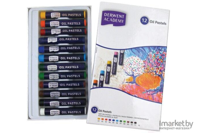 Товары для творчества Derwent Academy Oil Pastel 12 цветов