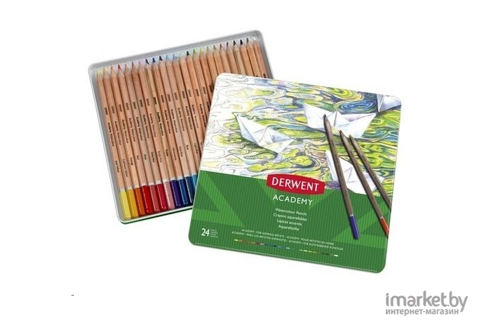 Товары для творчества Derwent Academy Watercolour 24 цвета