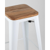 Стул Stool Group Tolix wood белый глянцевый