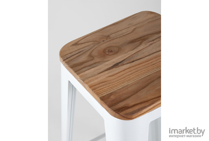 Стул Stool Group Tolix wood белый глянцевый